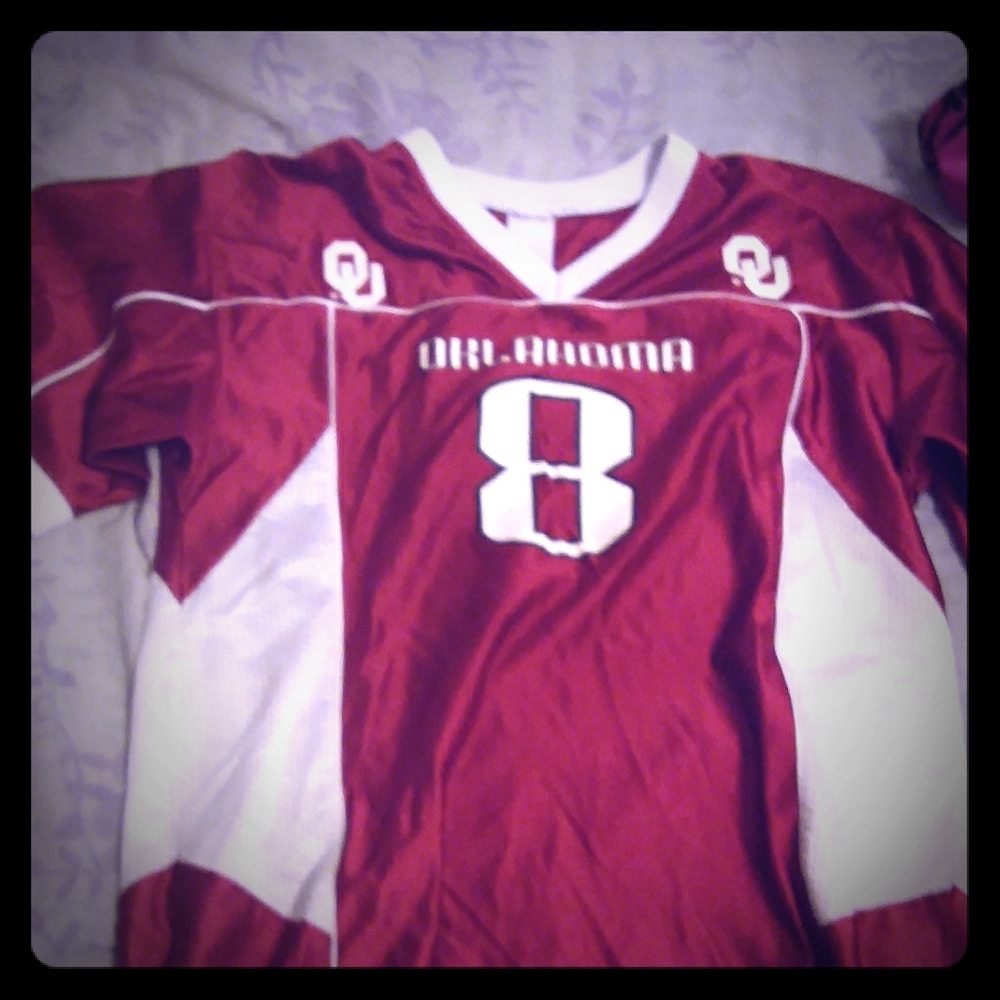 Oklahoma University Number 8 Kid Athletes Jersey